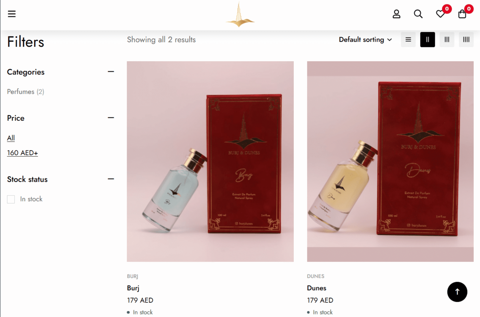 Burj & Dunes Portfolio Slider