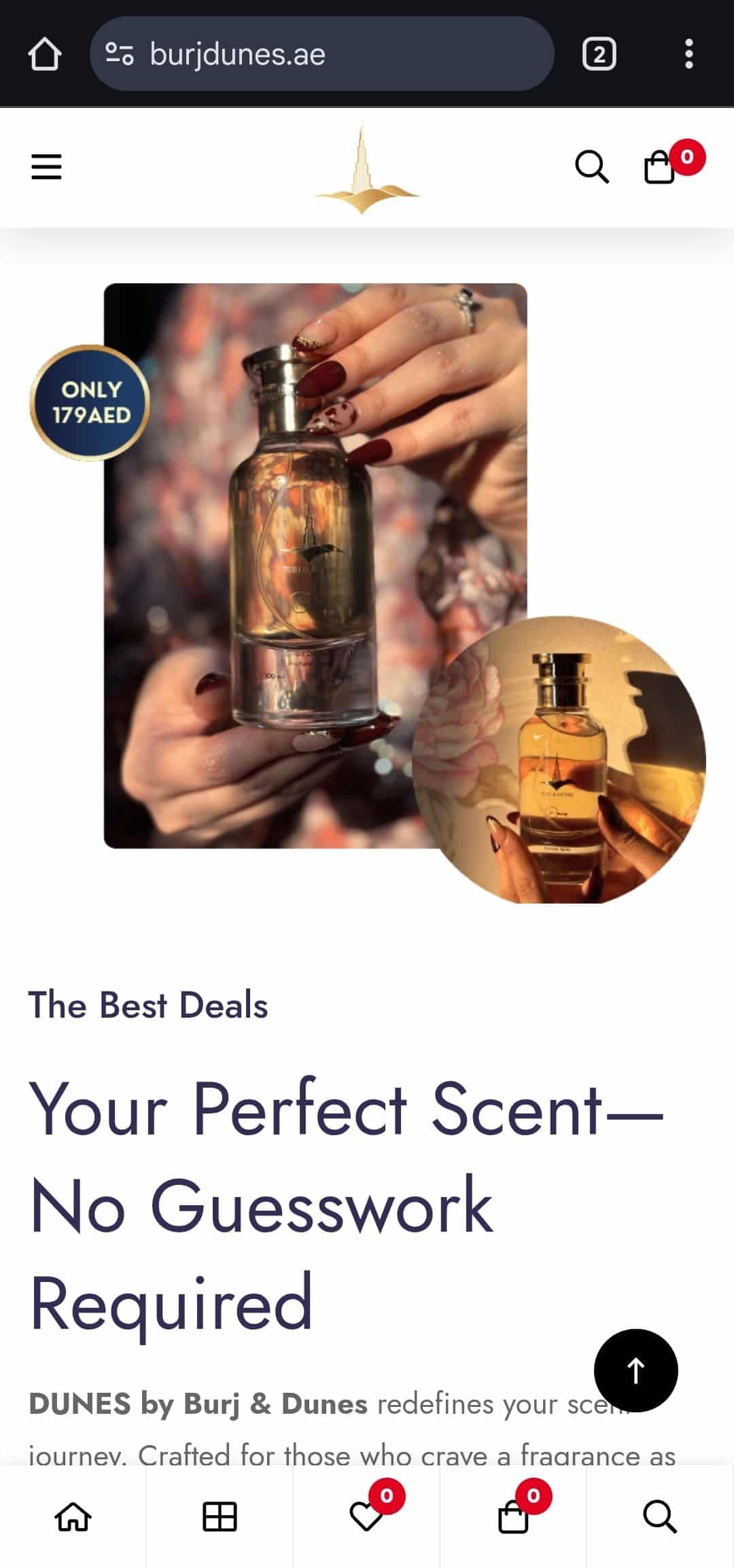 Mobile View Burj & Dunes