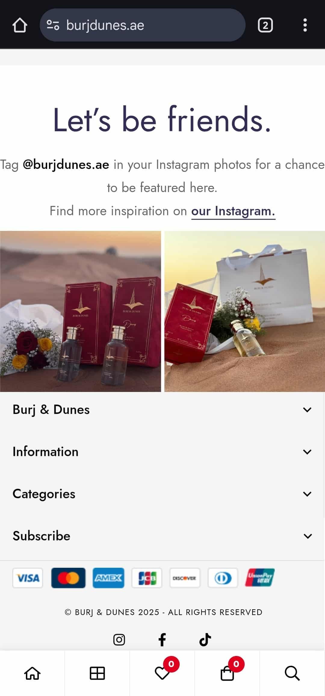 Mobile View Burj & Dunes