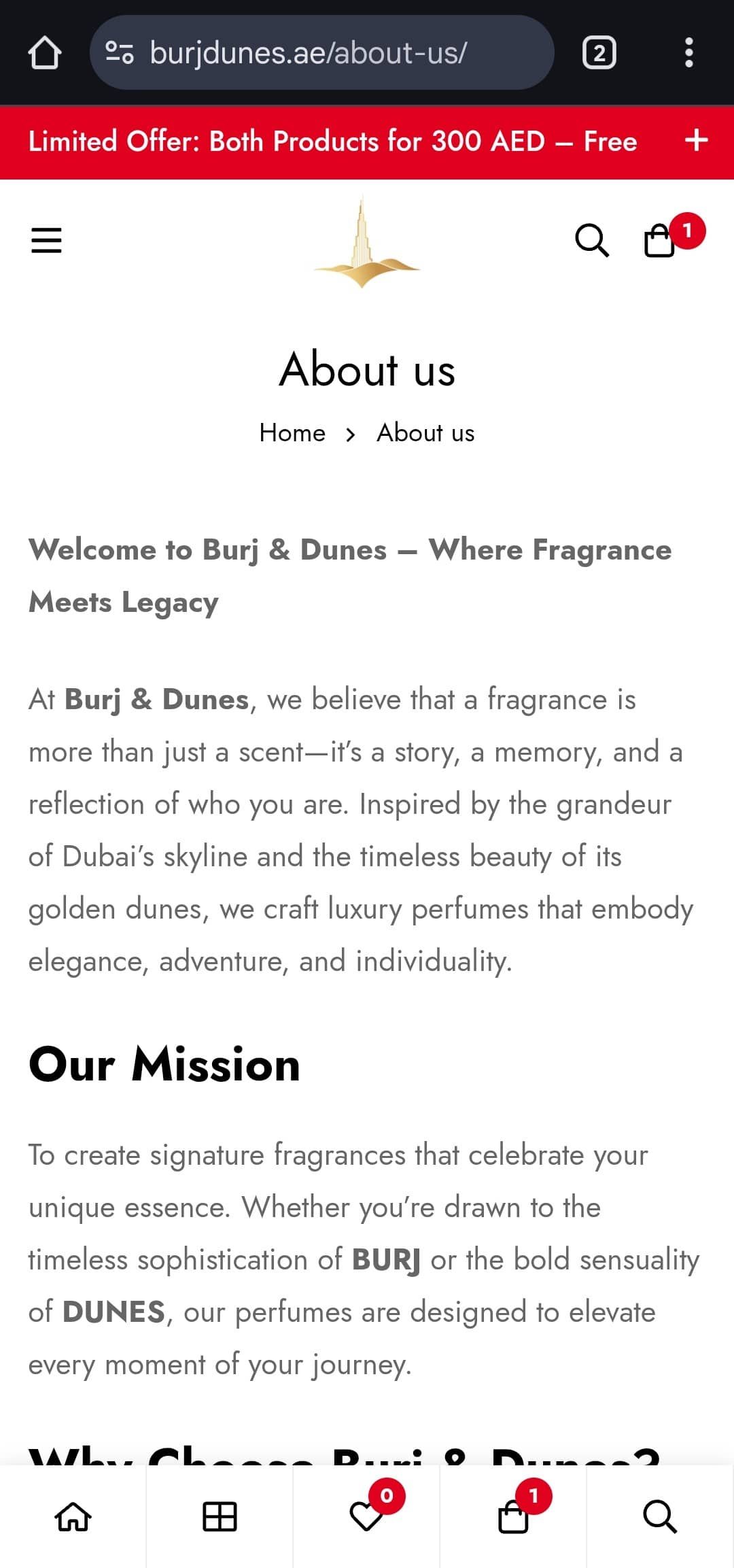 Mobile View Burj & Dunes