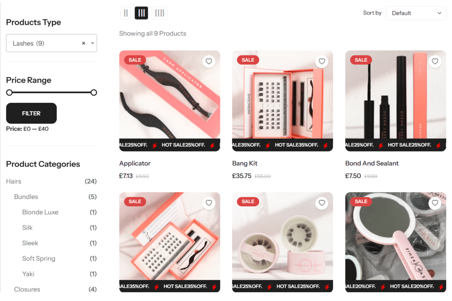 Ocean Beautys E-Commerce Website